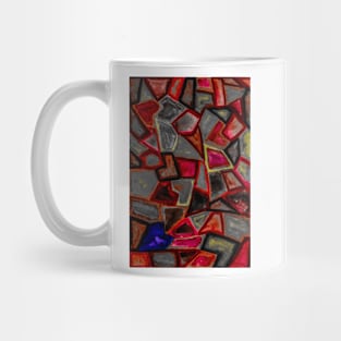 Pieces of Love (Red Blue) Mug